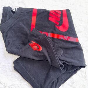 Nike Kids Black and Red Shirt